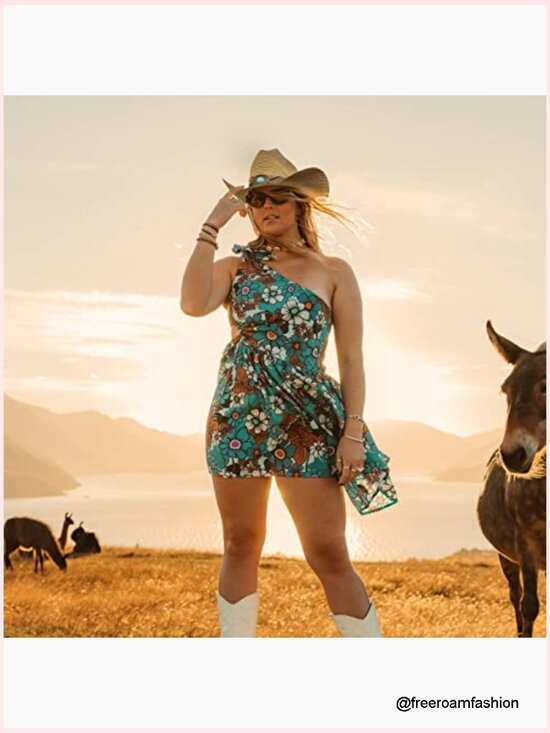 Women\'s Woven Straw Cowboy Hat with Wide Brim, UPF 50 Sun Protection main image 7